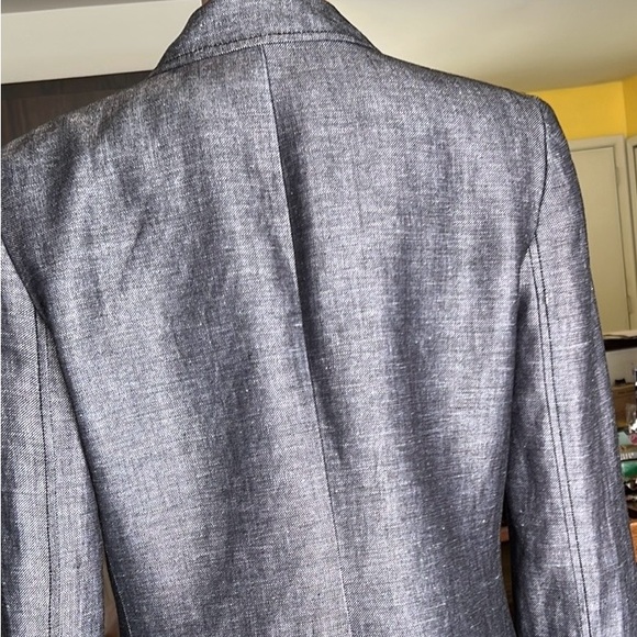 Calvin Klein Womens Lightweight Gray Jacket Button Front Pockets Like New Medium - Picture 9 of 12